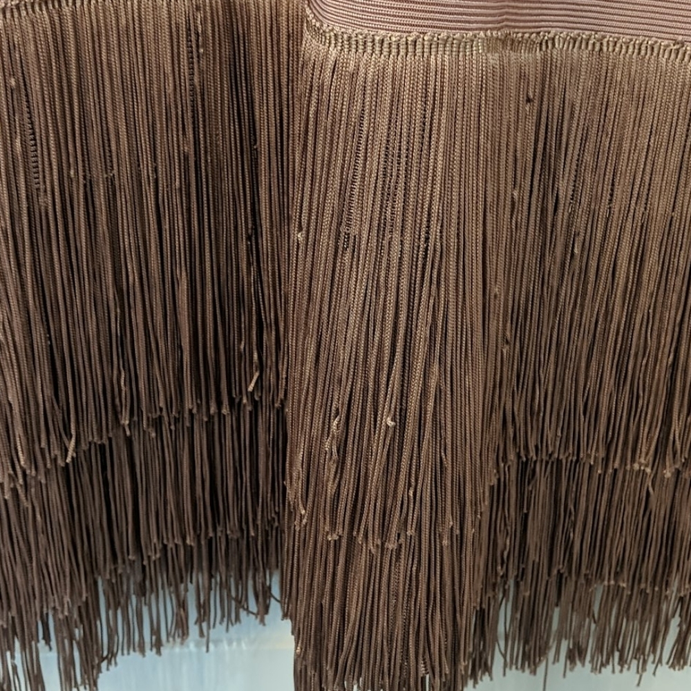 Venus Body Con Fringe Blush Dress - Picture 4 of 5